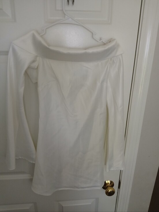 Peppermayo Dresses & Skirts - Peppermayo  Lumina Long Sleeve Mini Dress White Women's Size AU4/US 0